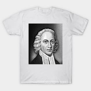 Jonathan Edwards Black And White Portrait | Jonathan Edwards Artwork 2 T-Shirt